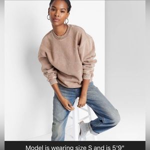 wild fable | Tops | Womens Oversized Dad Sweatshirt | Poshmark